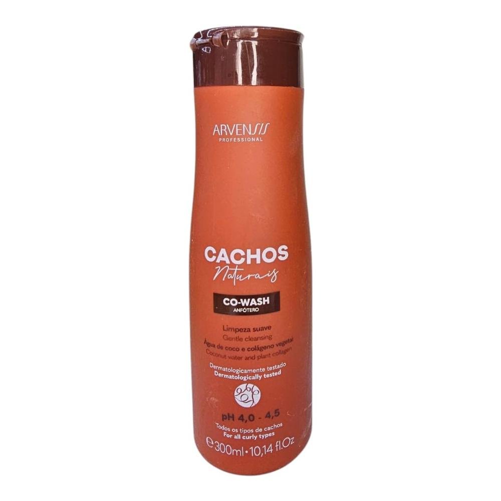 Kit Arvensis Professional Cachos Naturais - Shampoo 300ml + Co-Wash 300ml + Máscara 250g + Day After 250ml ÚNICO 3