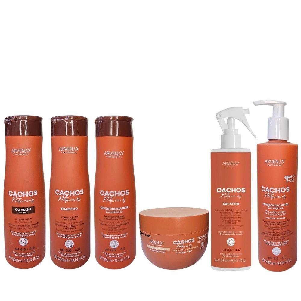 Kit Arvensis Professional Cachos Naturais - (6 Produtos) ÚNICO 1
