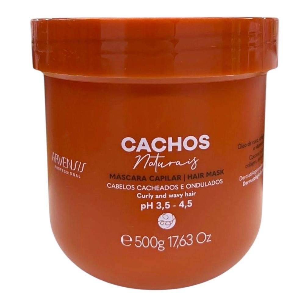 Kit Arvensis Professional Cachos Naturais - Shampoo 1L + Ativador De Cachos 1L + Máscara 500g + Day After 250ml ÚNICO 5