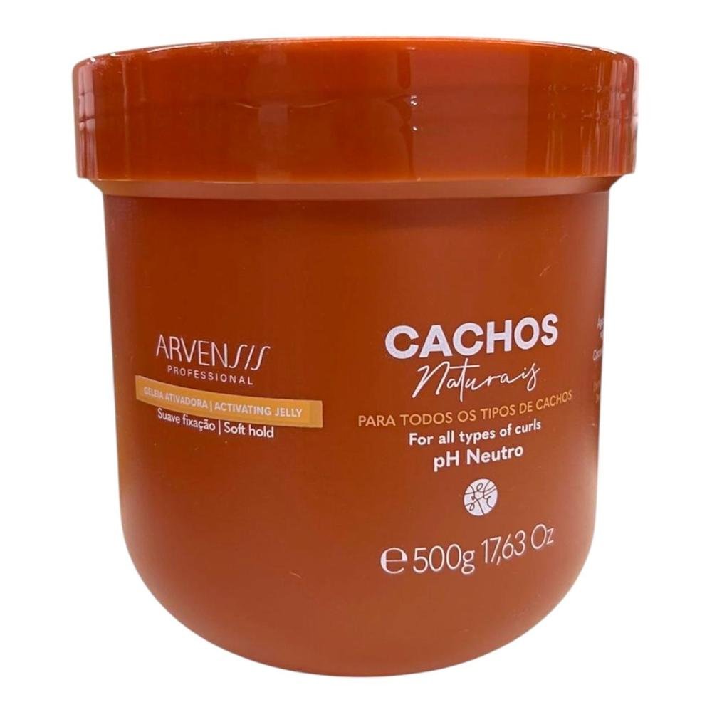 Kit Arvensis Professional Cachos Naturais - Shampoo 1L + Geleia Ativadora 500g + Day After 250ml ÚNICO 4