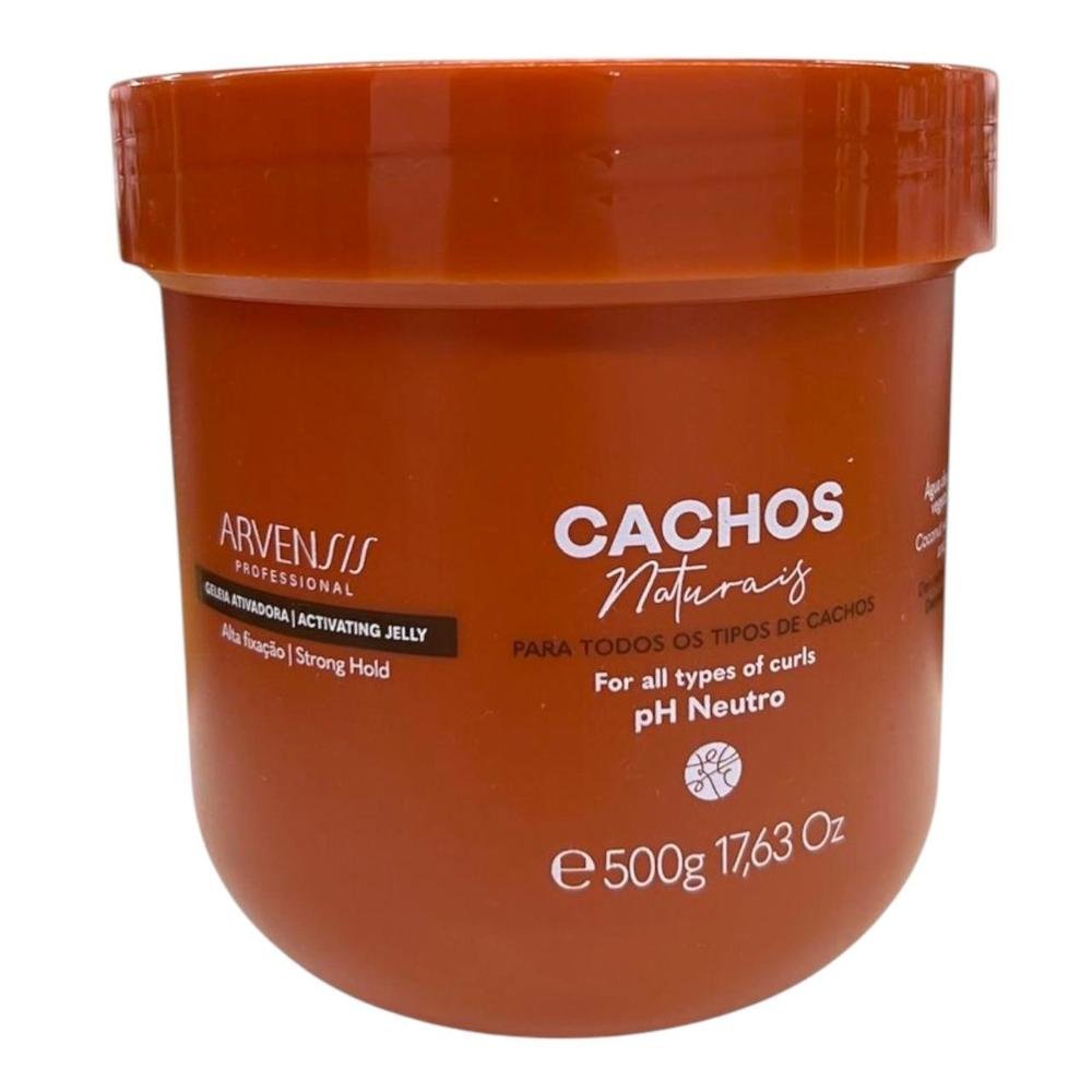 Kit Arvensis Professional Cachos Naturais - Shampoo 1L + Condicionador 1L + Geleia Alta Fixação 500g ÚNICO 4