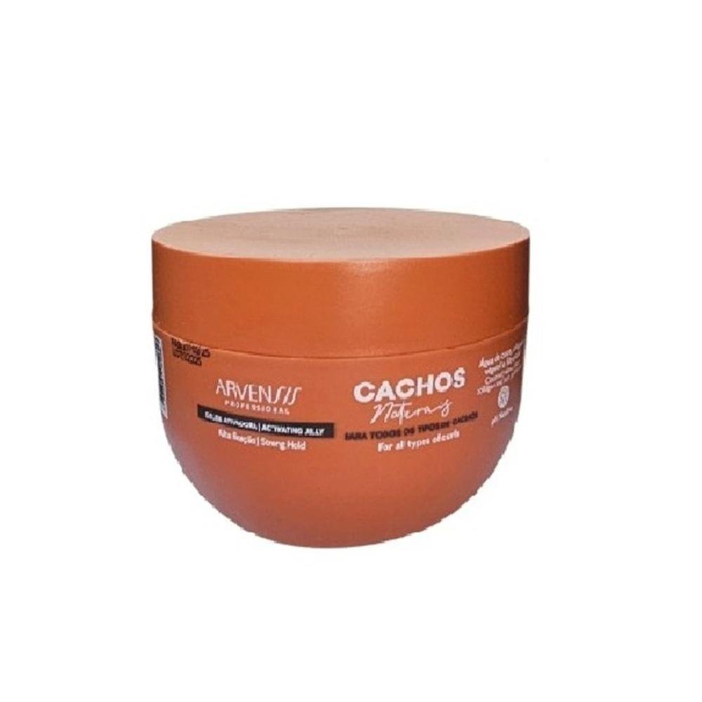 Kit Arvensis Cachos Naturais - Shampoo 1L + Máscara Crespos 500g + Geleia Alta Fixação 250g ÚNICO 4