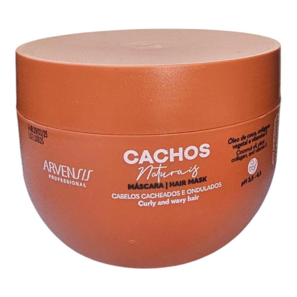 Kit Arvensis Cachos- Shampoo 300ml + Condicionador 300ml + Day After + Geleia 250g + Ativador Crespos + Máscara Crespos ÚNICO 4