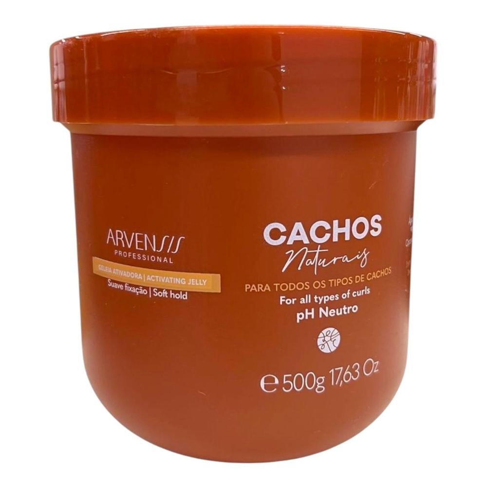 Kit Arvensis Cachos Naturais - Shampoo 1L + Gelatina Ativadora 500g + Máscara Capilar 2x1 500g ÚNICO 3