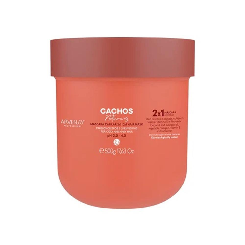Kit Arvensis Cachos Naturais - Shampoo 1L + Condicionador 1L + Ativador de Cachos 1L + Máscara Capilar 2x1 500g ÚNICO 5