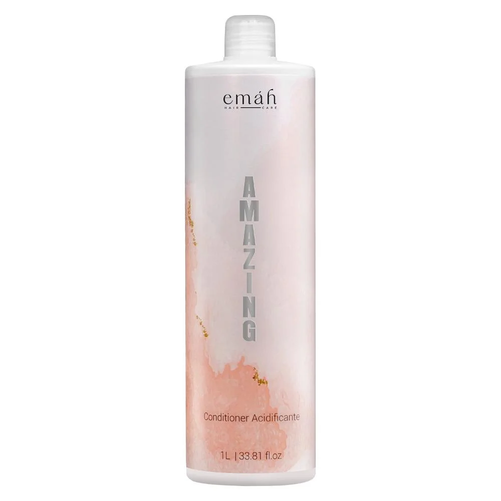 Emáh Amazing - Shampoo 1L + Condicionador 1L + Leave-in Multifuncional 260ml + Óleo 60ml ÚNICO 3
