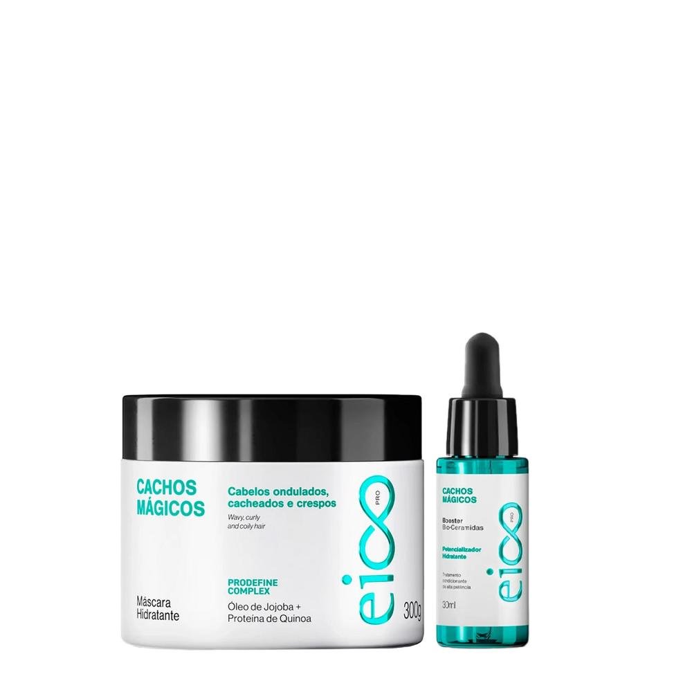 Kit Eico Pro Cachos Mágicos - Máscara 300g + Booster 30ml