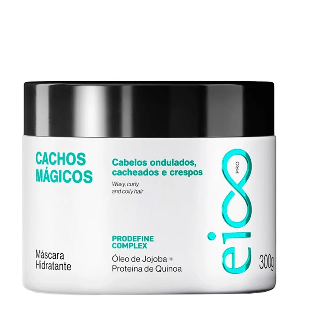 Kit Eico Pro Cachos Mágicos - Shampoo 300ml + Condicionador 300ml + Máscara 300ml ÚNICO 4