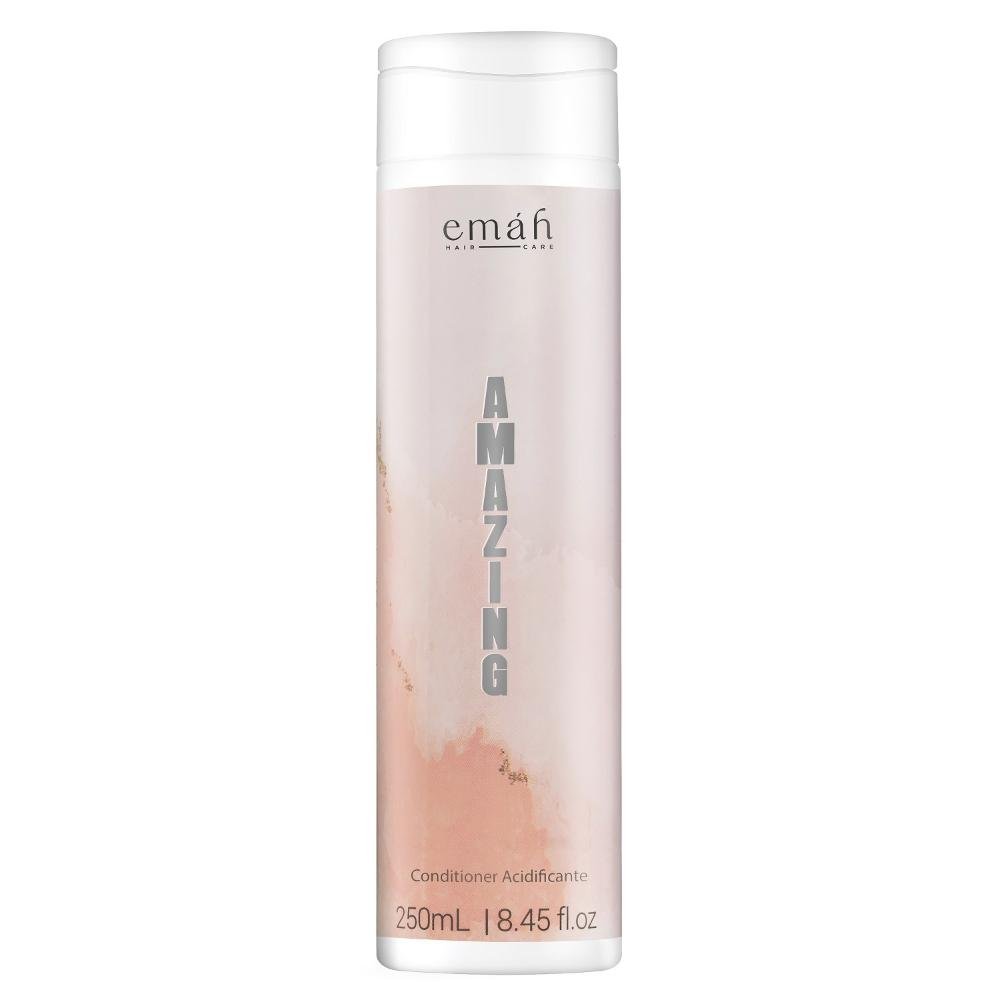 Emáh Amazing - Shampoo 250ml + Condicionador 250ml + Leave-in Multifuncional 260ml + Óleo Premium 30ml ÚNICO 3