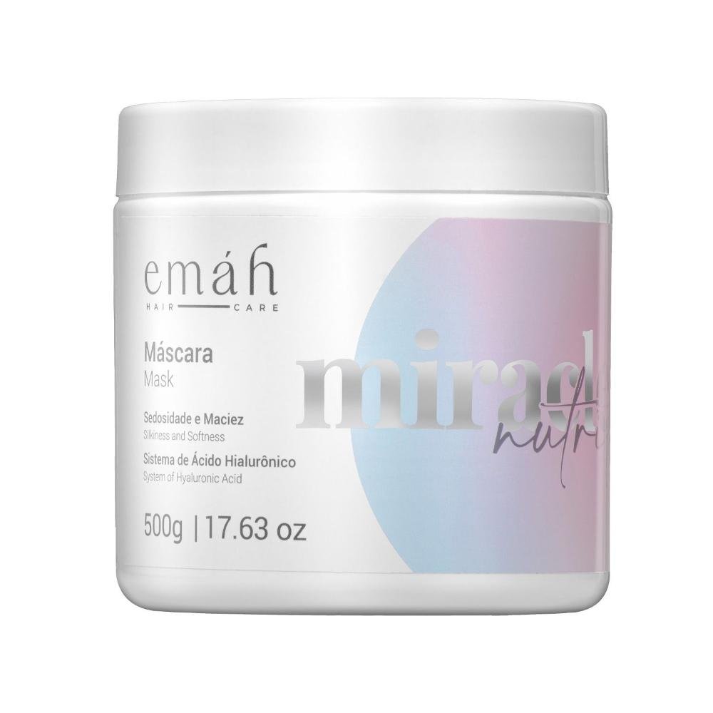 Emáh Miracle Nutrition - Shampoo 1L + Condicionador 1L + Máscara 500g + Leave in 200ml ÚNICO 5