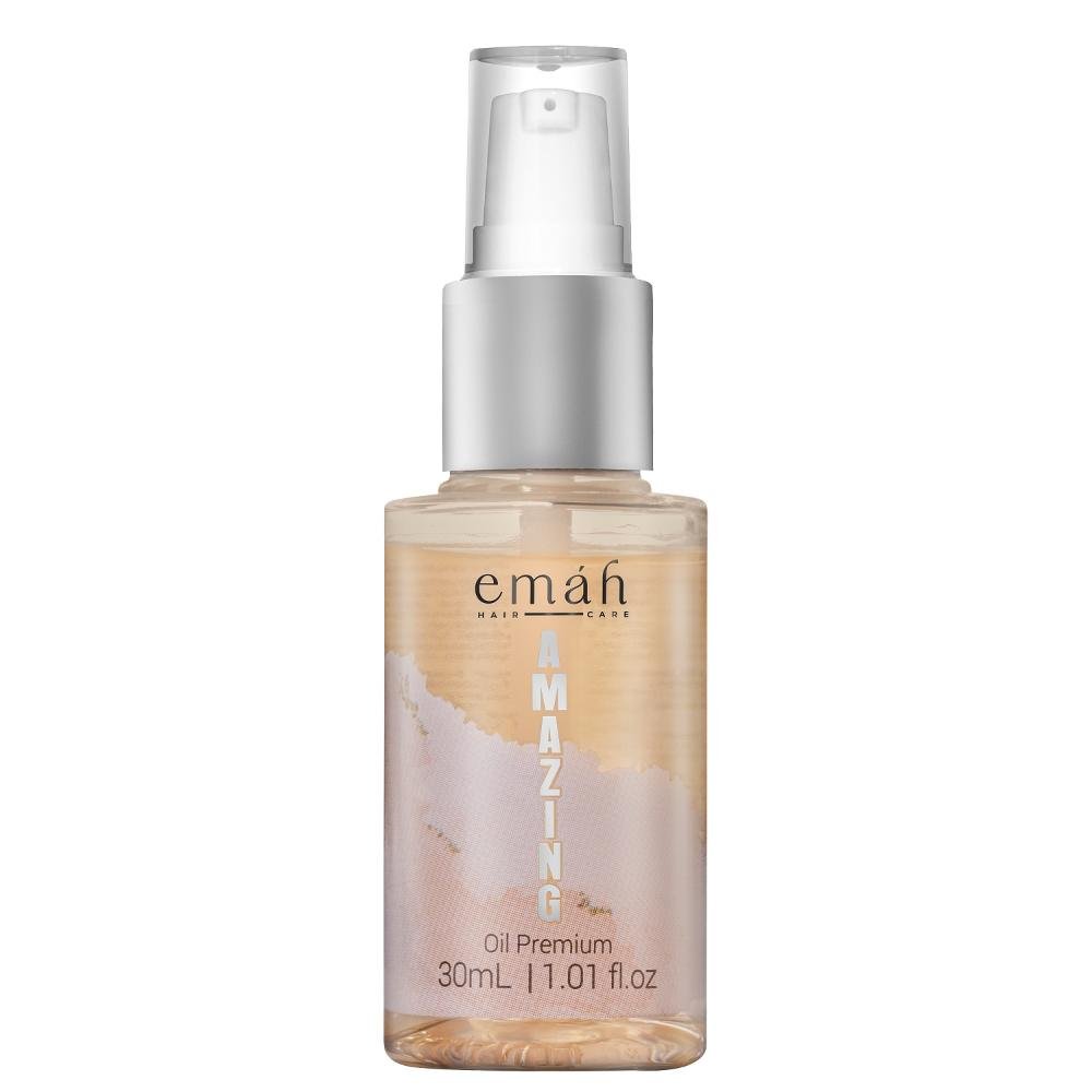 Emáh Amazing - Shampoo 250ml + Condicionador 250ml + Spray Antifrizz 150ml + Óleo Premium 30ml ÚNICO 5