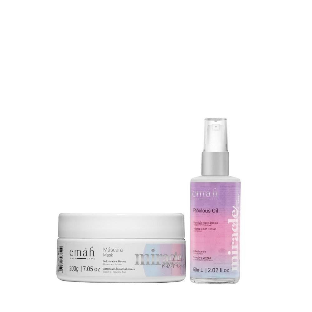 Emáh Miracle Nutrition - Máscara 200g + Óleo 60ml