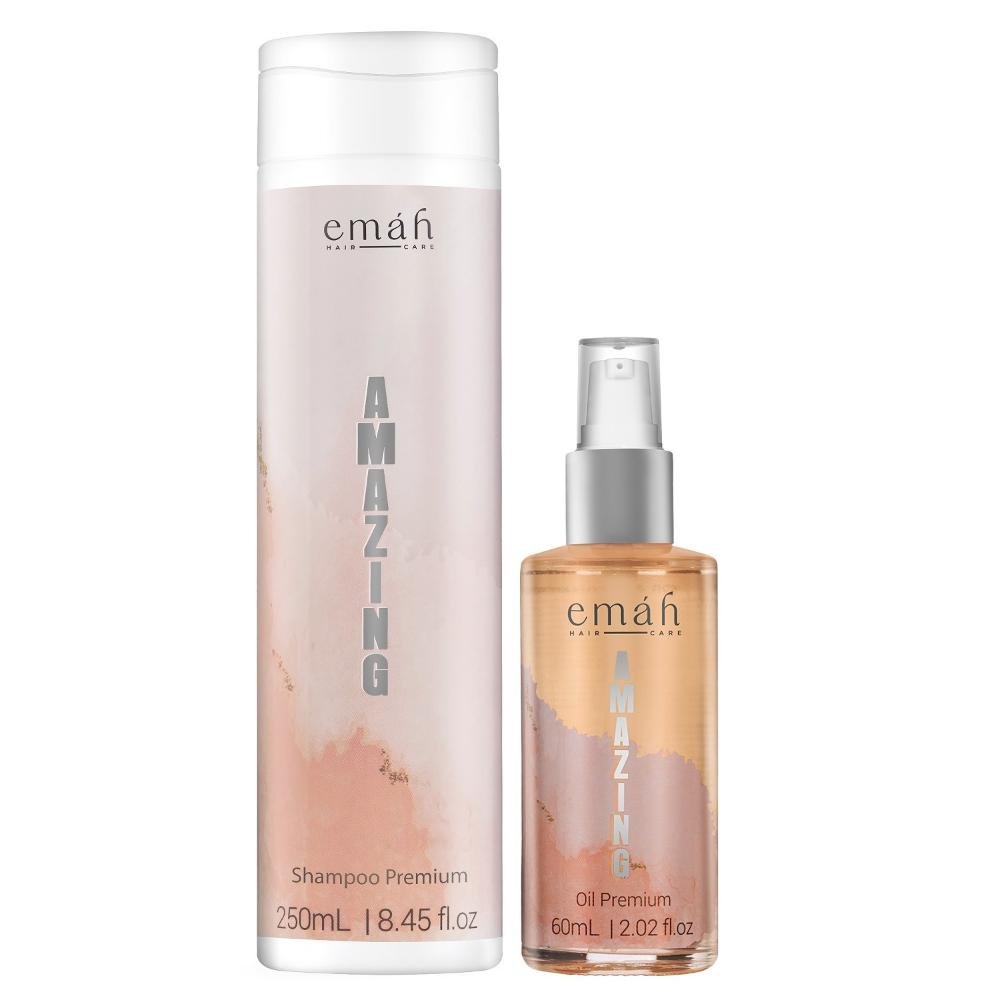 Emáh Amazing - Shampoo 250ml + Óleo Premium 60ml