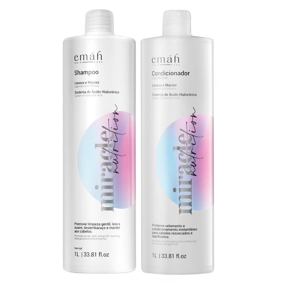 Emáh Miracle Nutrition - Shampoo 1L + Condicionador 1L