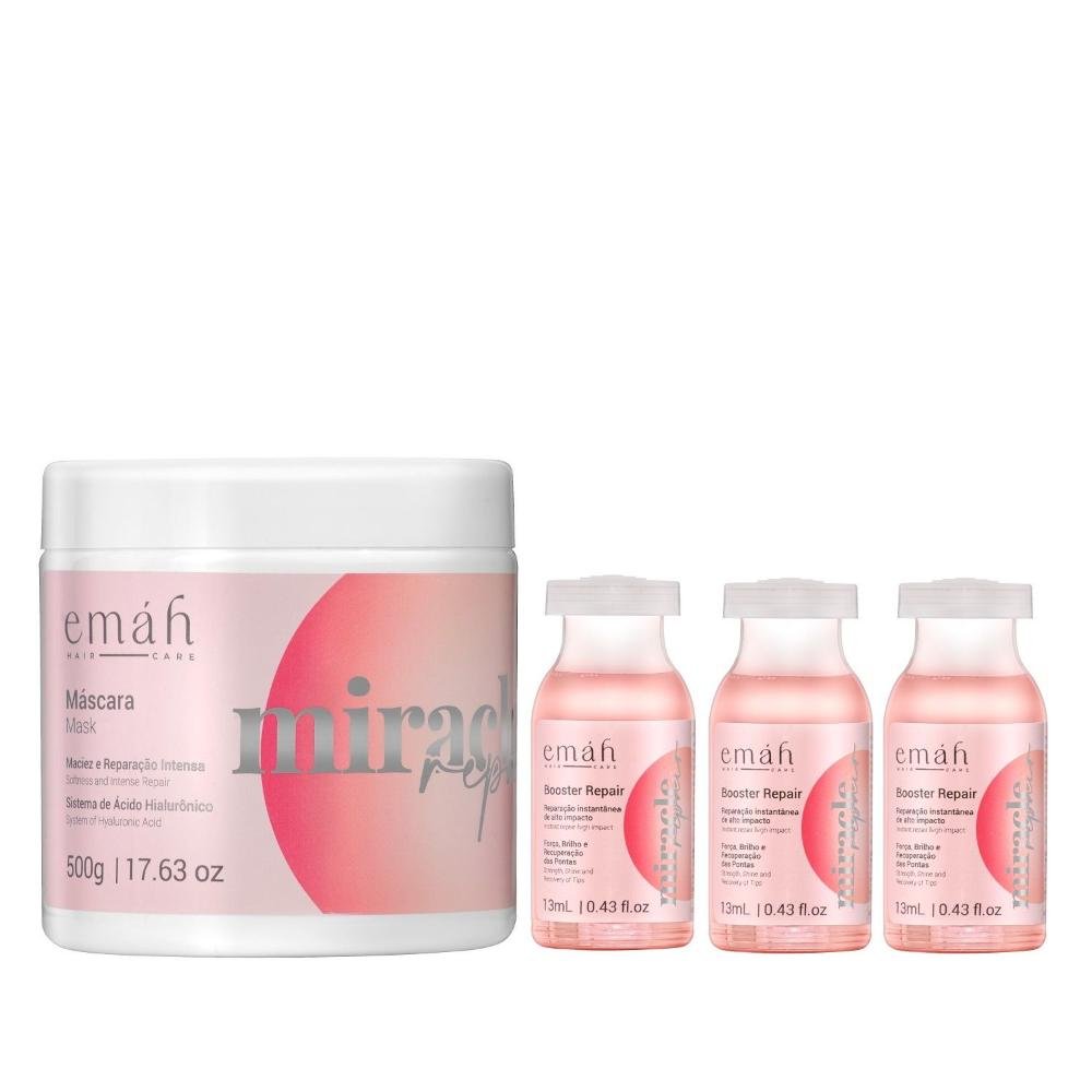 Emáh Miracle Repair - Máscara 500g + 3x Ampola 13ml