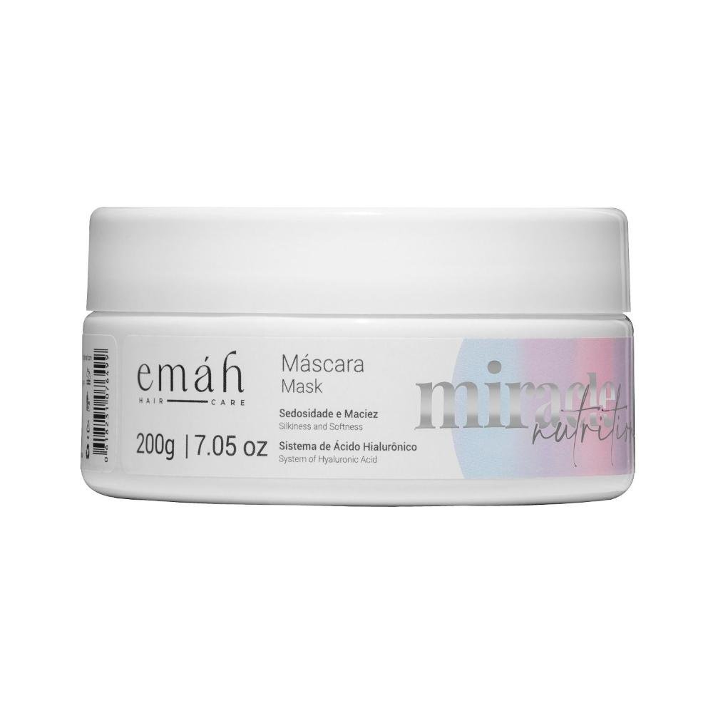 Emáh Miracle Nutrition - Shampoo 250ml + Condicionador 250ml + Máscara 200ml + Óleo 60ml + Ampola 13ml ÚNICO 5