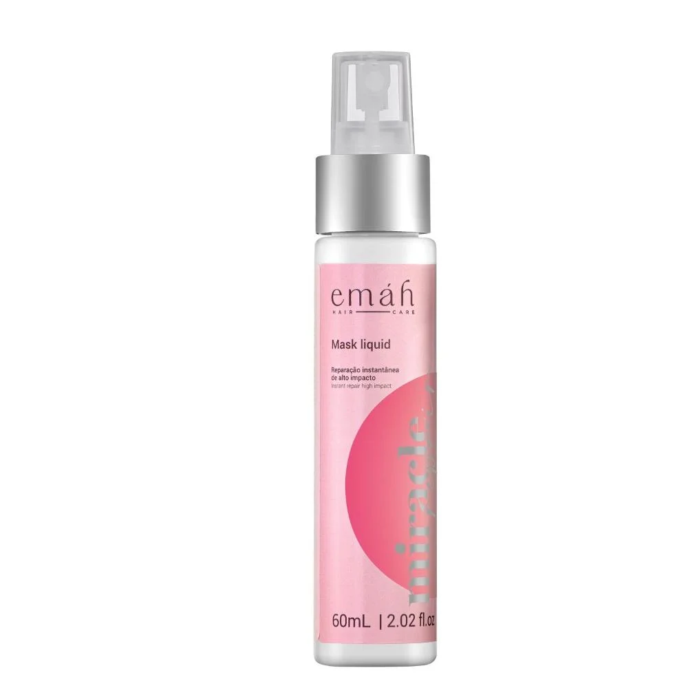 Emáh Miracle Repair - Shampoo 250ml + Leave in 200ml + Máscara Líquida 60ml + Ampola 13ml ÚNICO 4