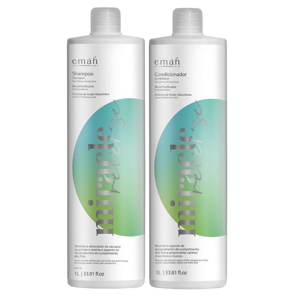 Emáh Miracle Reverse - Shampoo 1L + Condicionador 1L ÚNICO 1