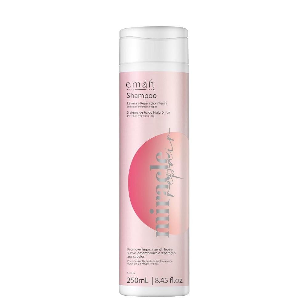 Emáh Miracle Repair - Shampoo 250ml + Condicionador 250ml + Leave in 200ml ÚNICO 2
