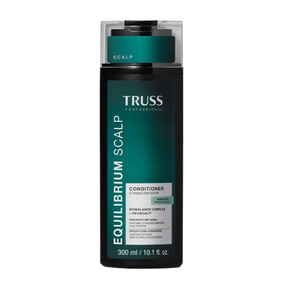 Truss Equilibrium Scalp - Shampoo 300ml + Condicionador 300ml + Óleo 60ml ÚNICO 3