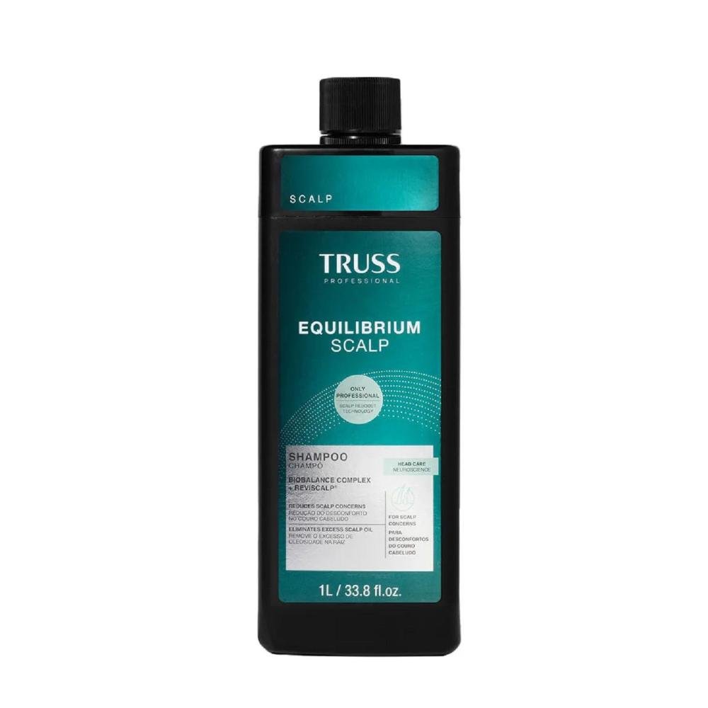 Kit Truss Equilibrium Scalp - Shampoo 1L + Condicionador 1L + Máscara 150g + Uso Obrigatório Óleo 60ml ÚNICO 2