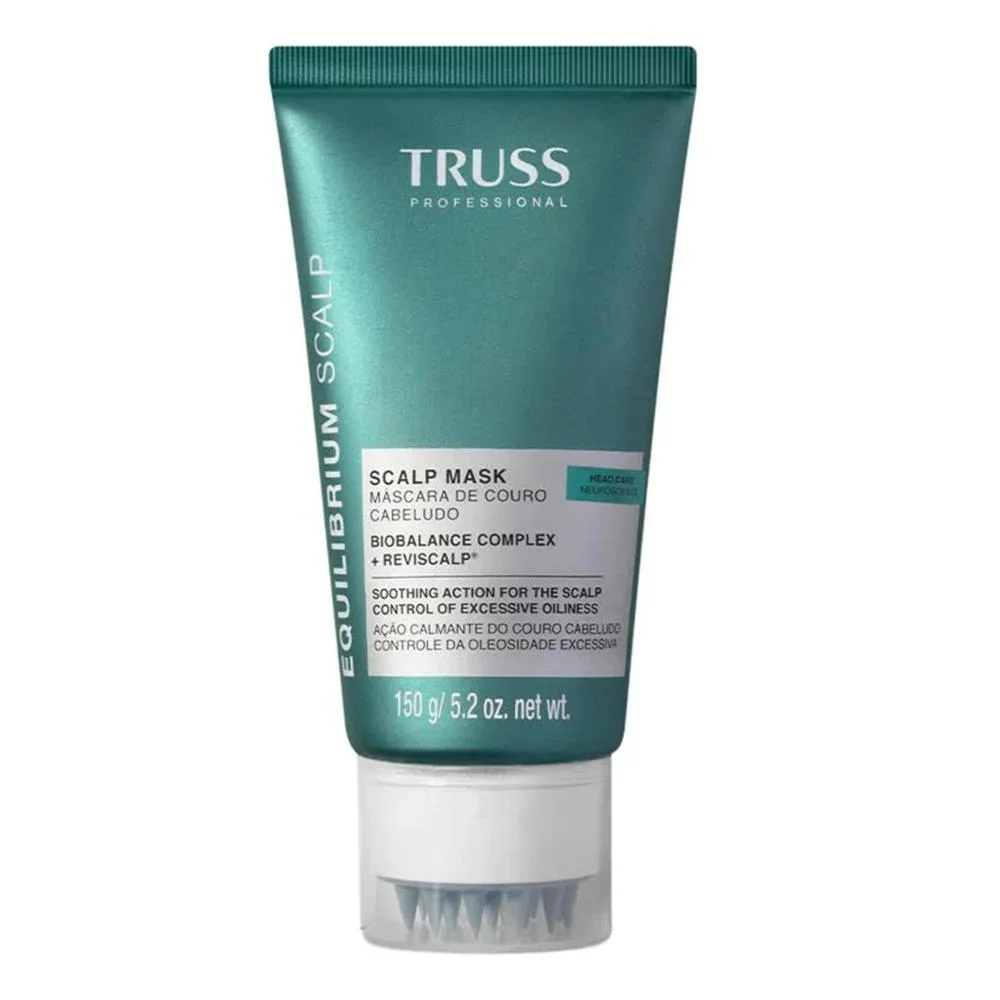 Kit Truss Equilibrium Scalp - Shampoo 300ml + Condicionador 300ml + Máscara 150g + Frizz Zero Máscara Líquida 260ml ÚNICO 4