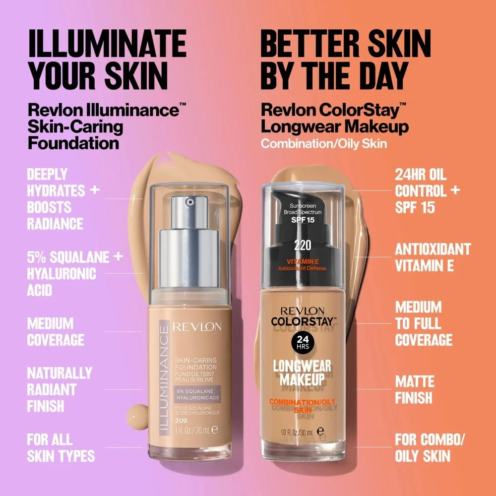 Revlon Illuminance Skin Caring Foundation 405 - Base facial iluminadora 30ml Cor 405 4