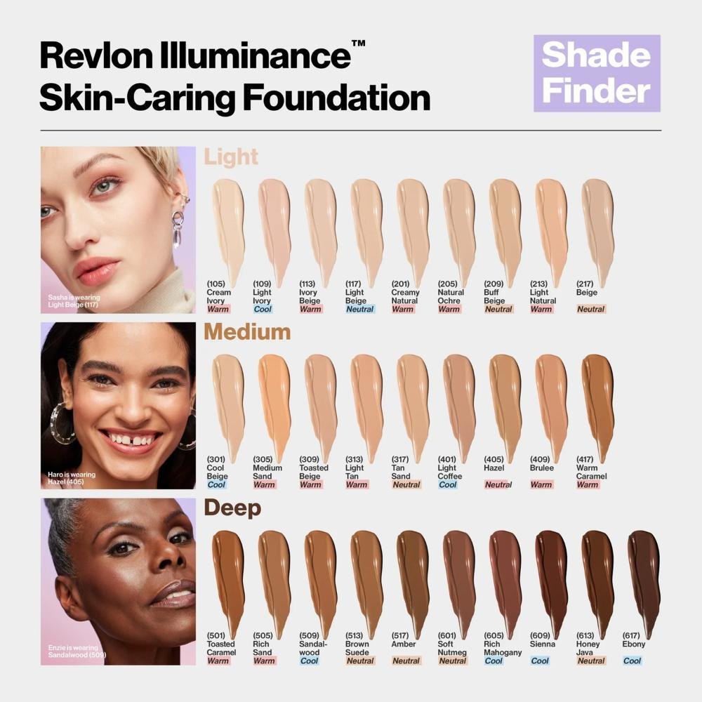 Revlon Illuminance Skin Caring Foundation 405 - Base facial iluminadora 30ml Cor 405 5