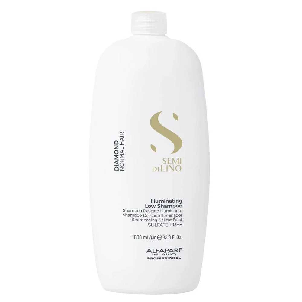 Kit Alfaparf Semi Di Lino Diamond - Shampoo 1L + Condicionador 1L + Fluído 125ml ÚNICO 2