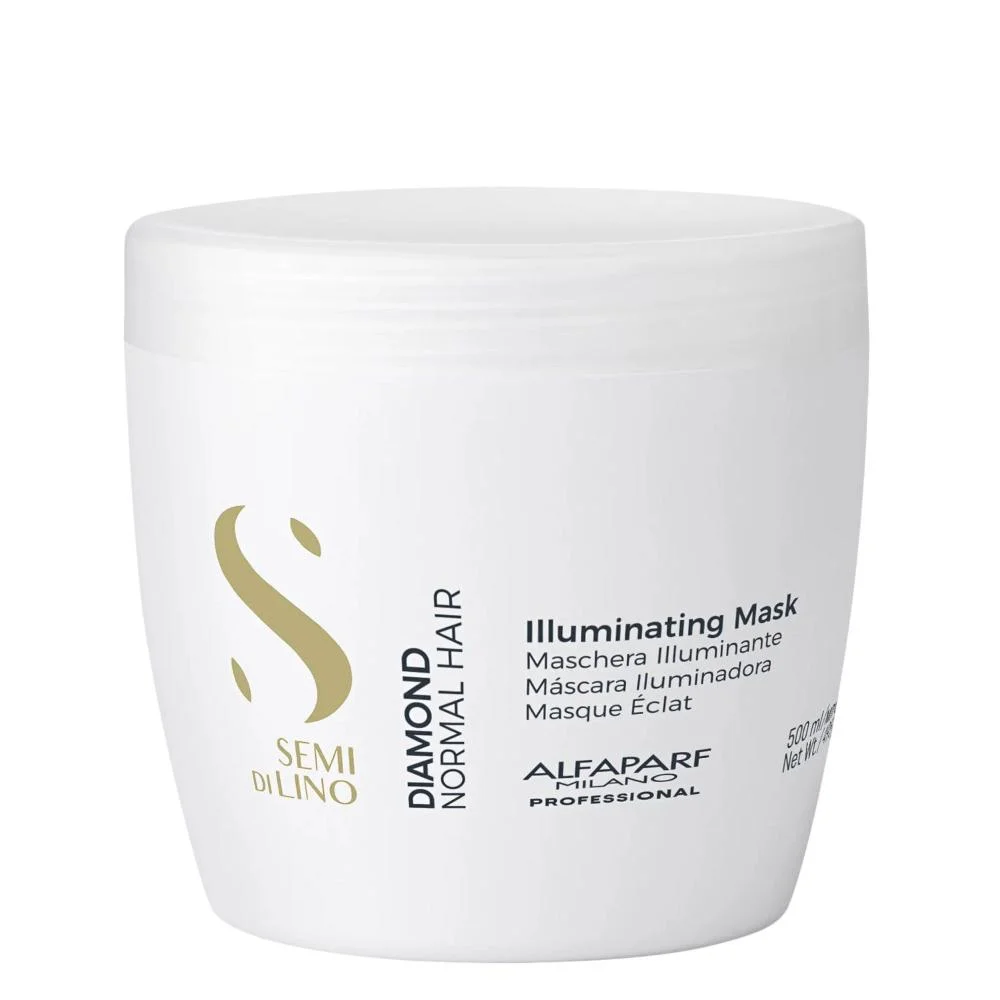 Kit Alfaparf Semi Di Lino Diamond - Máscara 500ml + Cristalli 50ml ÚNICO 2