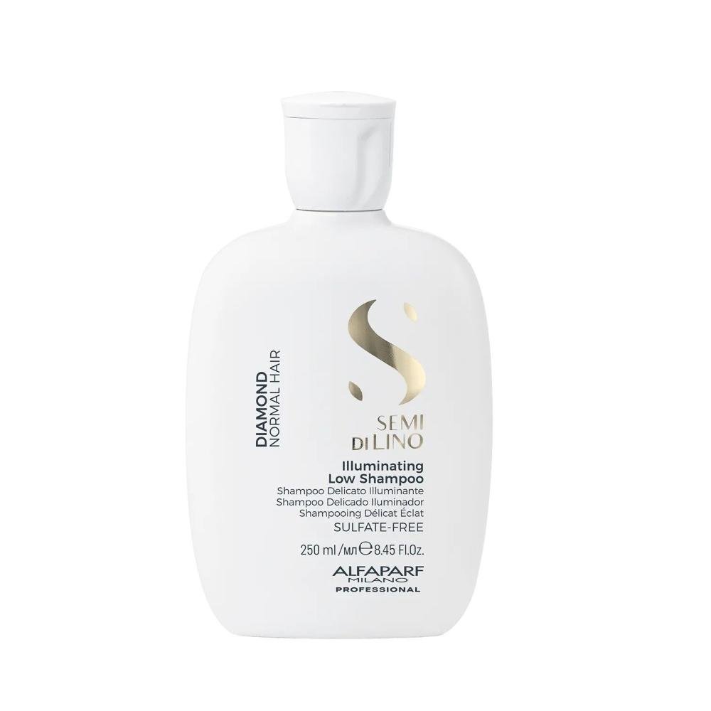 Kit Alfaparf Semi Di Lino Diamond - Shampoo 250ml + Cristalli 50ml ÚNICO 2