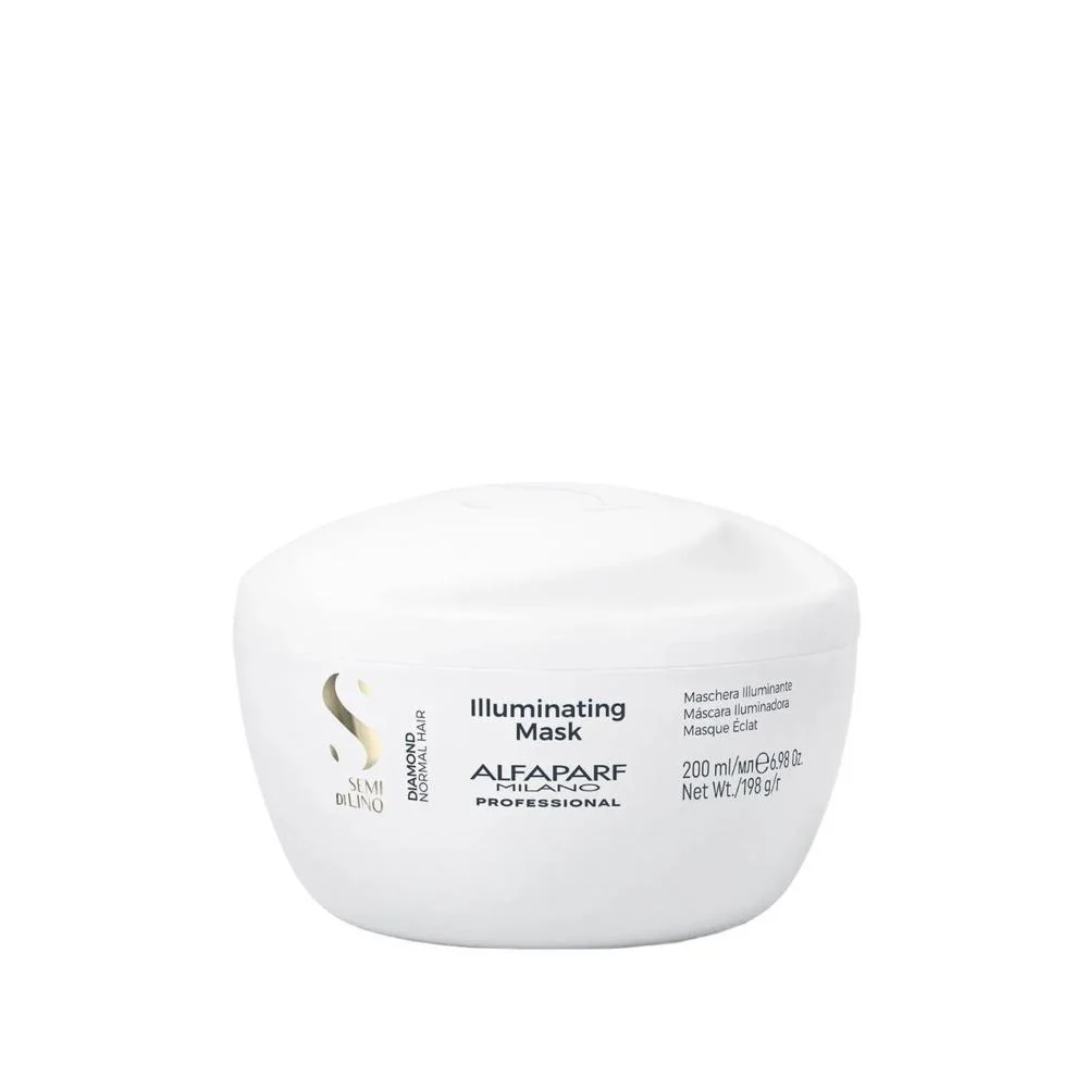 Kit Alfaparf Semi Di Lino Diamond - Shampoo 250ml + Máscara 200ml + Cristalli 50ml + 3x Ampola 13ml ÚNICO 3