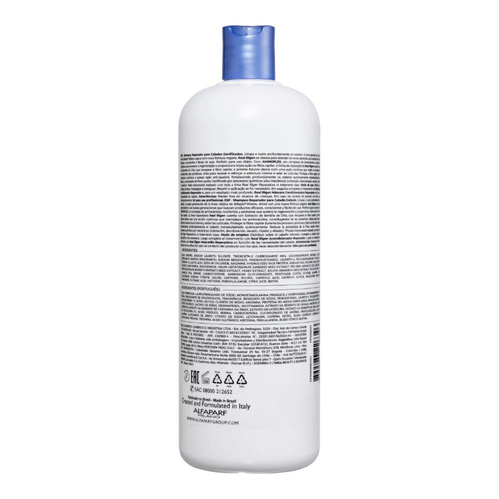 Alfaparf Milano Real Rigen - Shampoo Reparador 1 Litro 1Litro 2