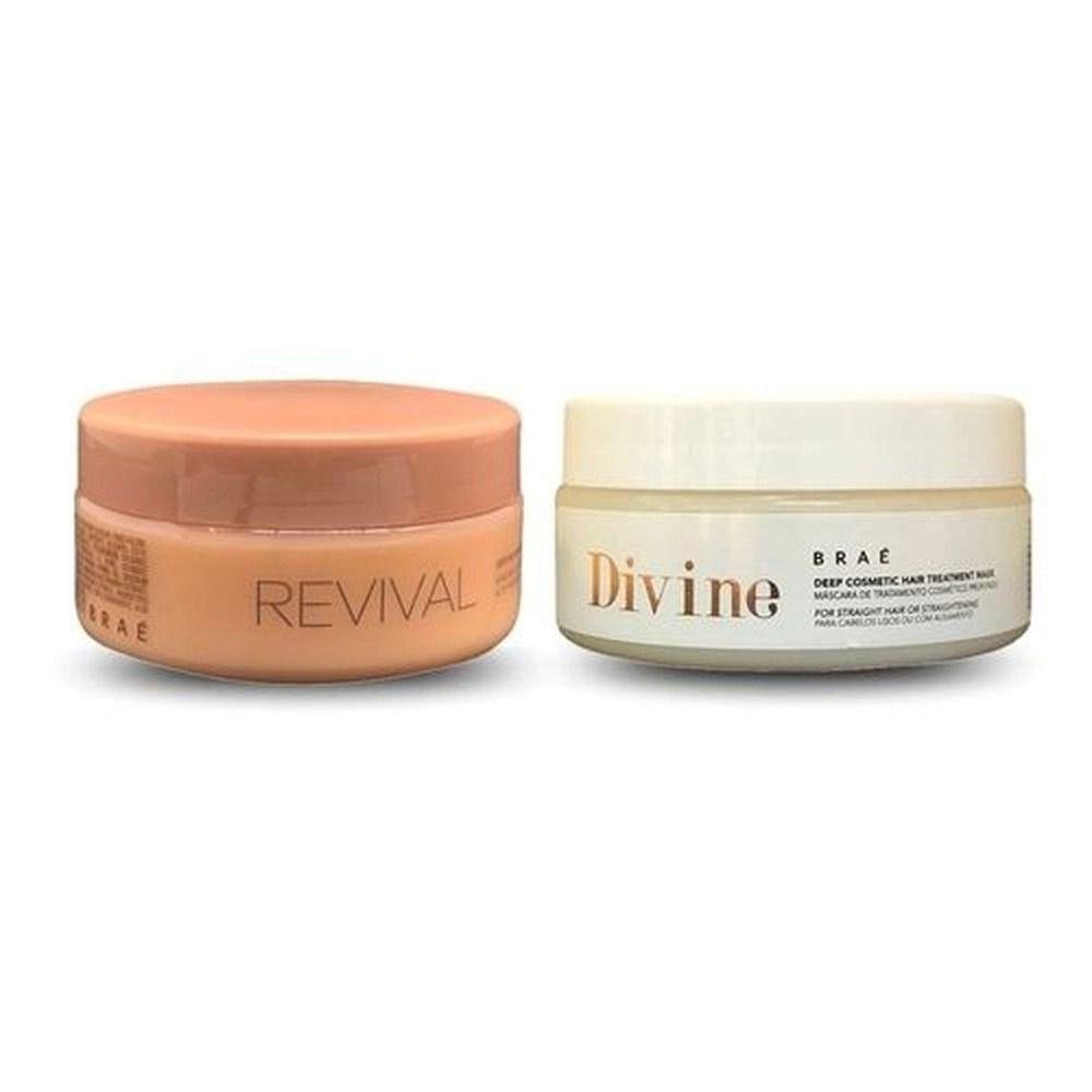 Kit Braé Divine - Máscara 200g + Máscara Revival 200g