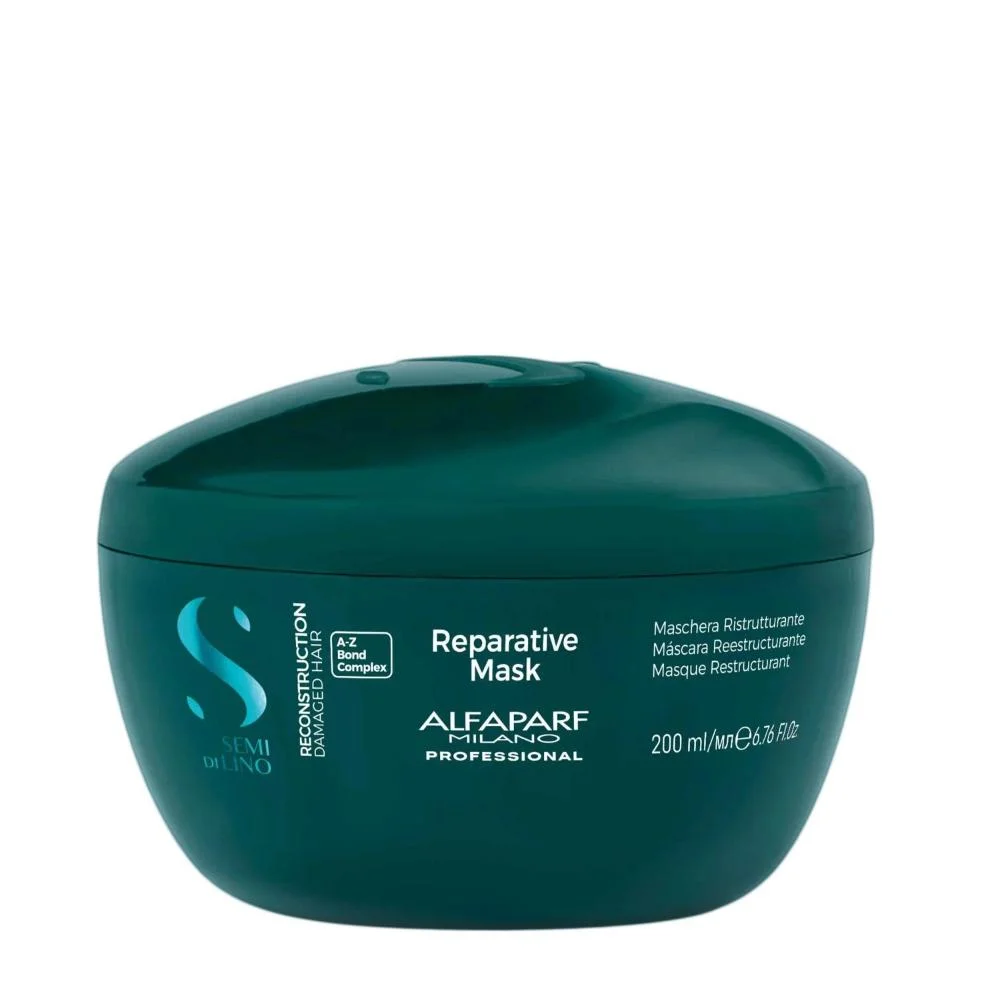 Kit Alfaparf Semi Di Lino Reconstruction - Shampoo 250ml + Máscara 200ml + Fluído 125ml + 3x Ampola 13ml ÚNICO 5
