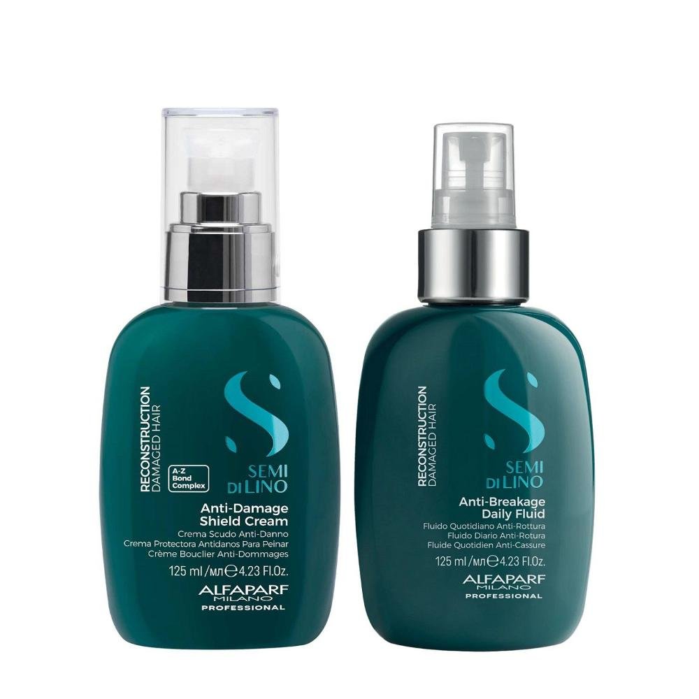 Kit Alfaparf Semi Di Lino Reconstruction - Creme 125ml + Fluído 125ml