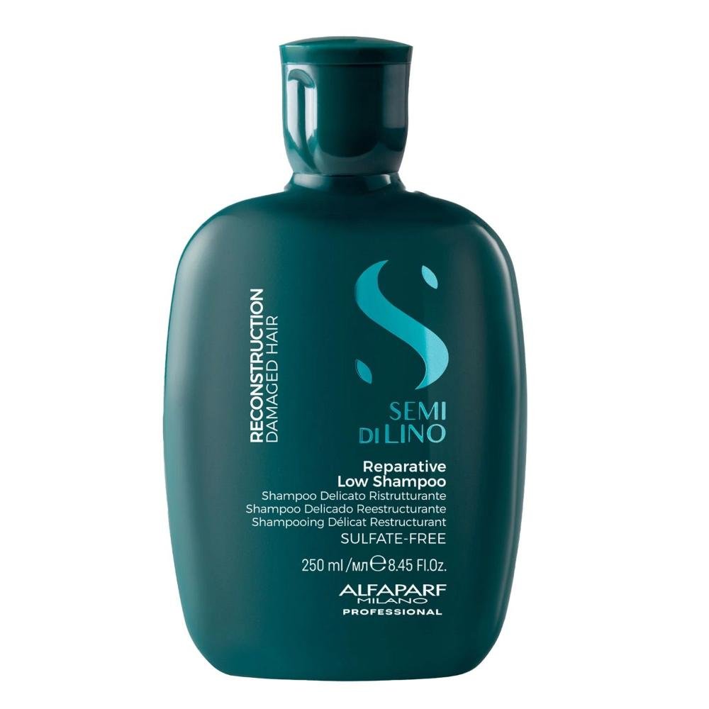 Kit Alfaparf Semi Di Lino Reconstruction - Shampoo 250ml + Creme 125ml + 3x Ampola 13ml ÚNICO 2