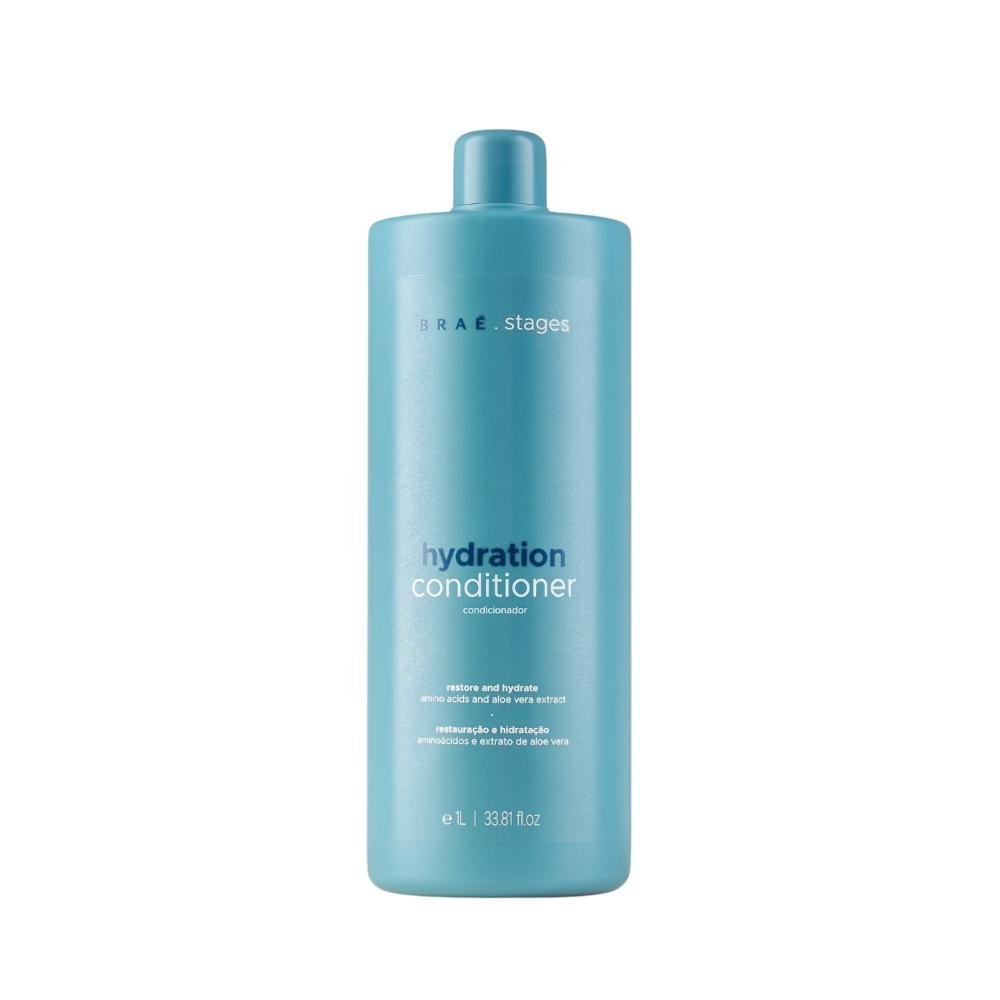 Kit Braé Stages Hydration - Shampoo 1L + Condicionador 1L + Máscara 500g ÚNICO 2