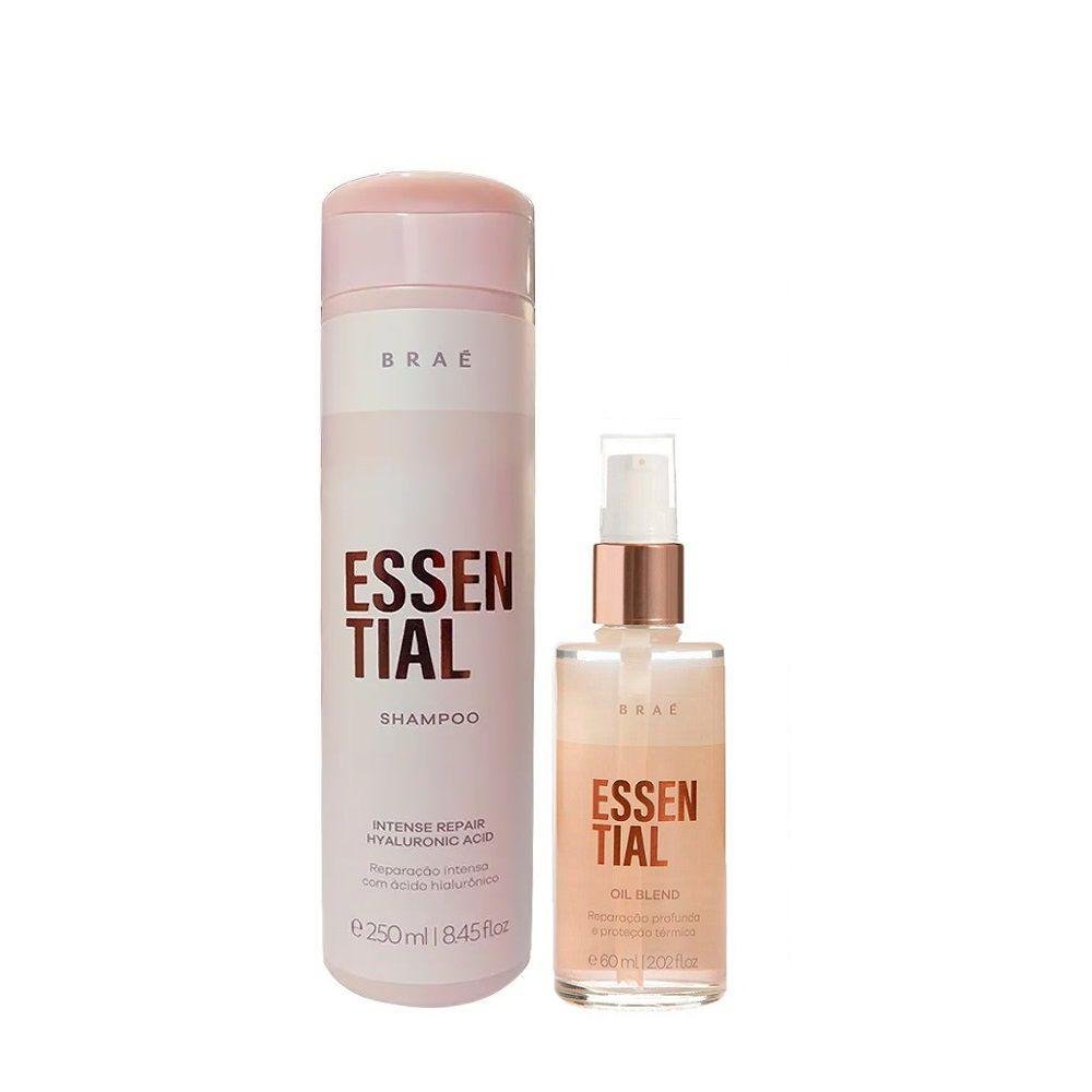 Kit Braé Essential - Shampoo 250ml + Óleo 60ml