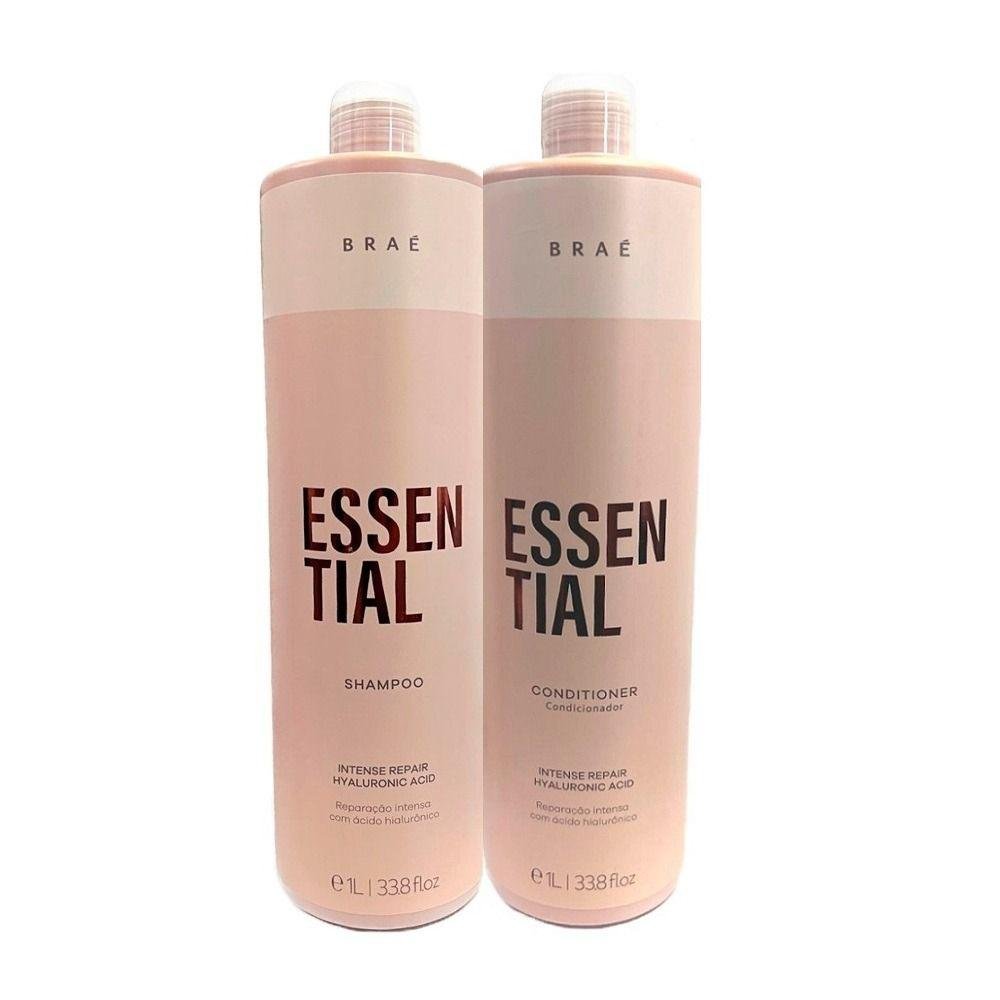 Kit Braé Essential - Shampoo 1L + Condicionador 1L
