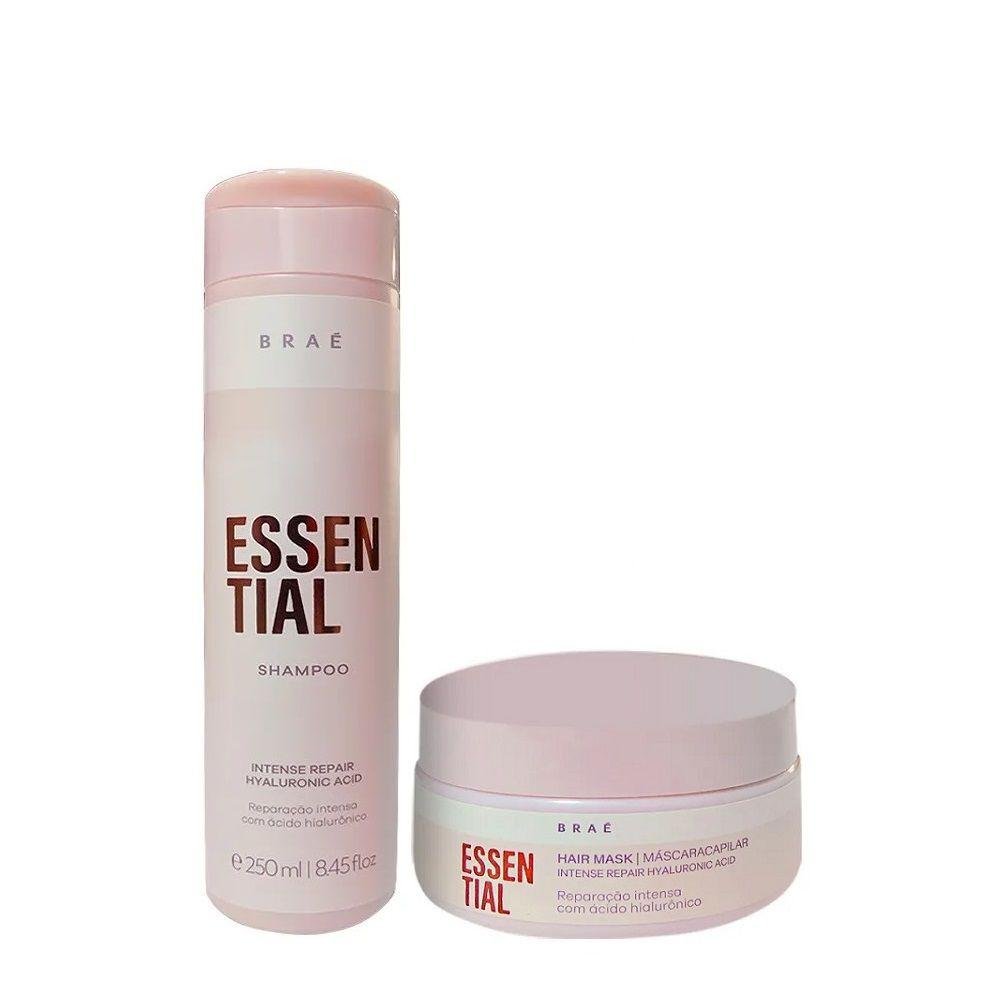 Kit Braé Essential - Shampoo 250ml + Máscara 200g