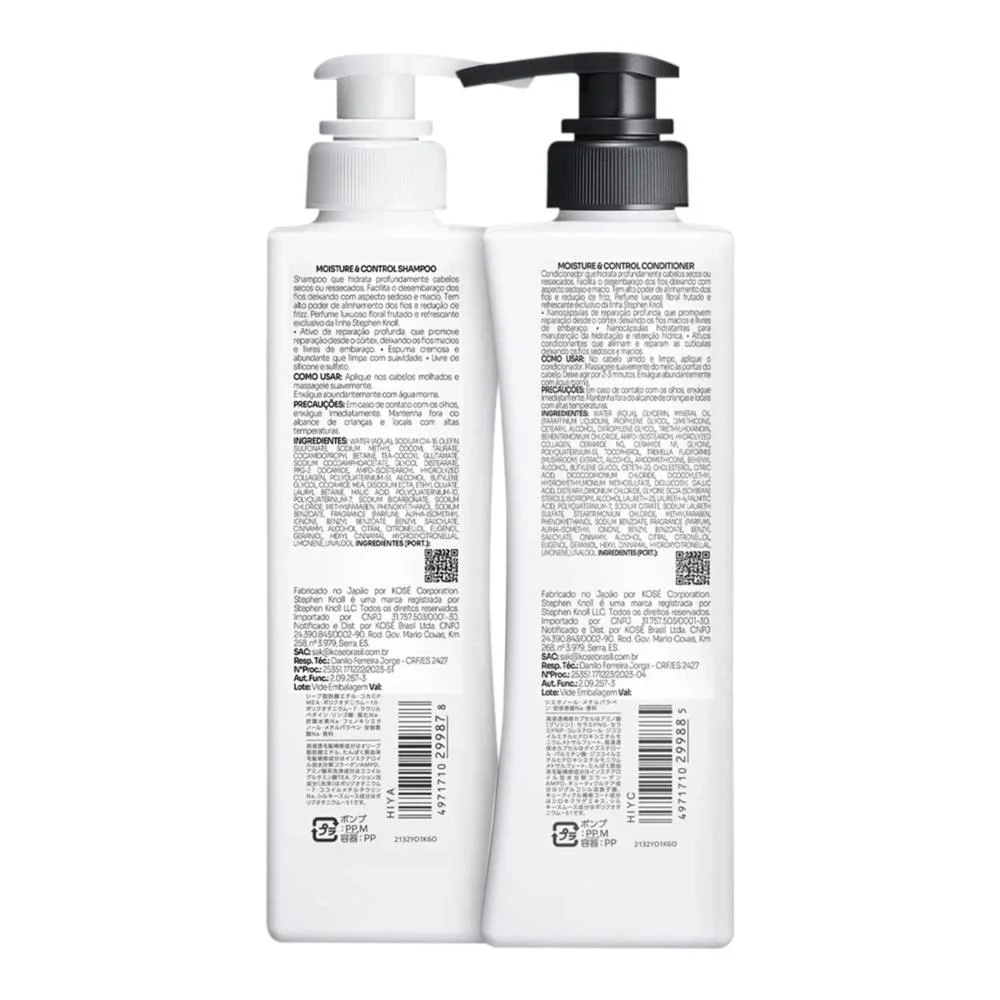 Kit Stephen Knoll Moisture & Control - Shampoo 500ml + Condicionador 500ml ÚNICO 4