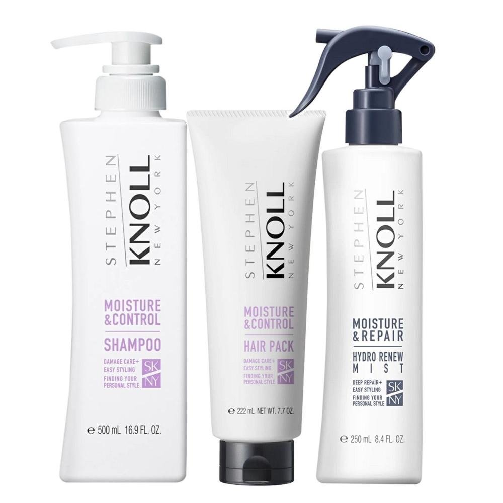 Kit Stephen Knoll Moisture & Control - Shampoo 500ml + Máscara 222ml + Leave-in 250ml