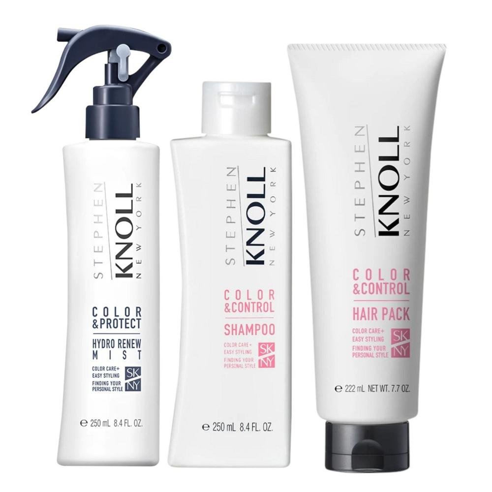 Kit Stephen Knoll Color & Control - Shampoo 250ml + Máscara 222g + Leave-in 250ml
