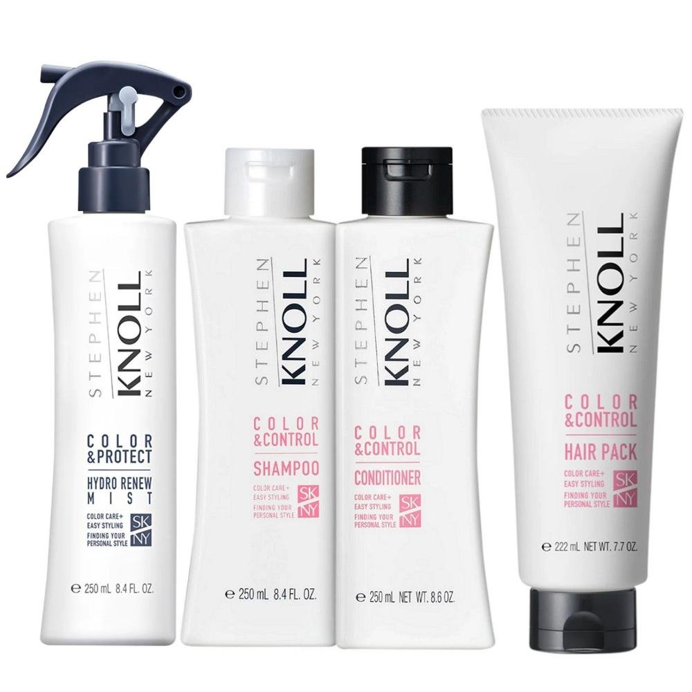 Kit Stephen Knoll Color & Control - Shampoo 250ml + Condicionador 250ml + Máscara 222g + Leave-in 250ml ÚNICO 1