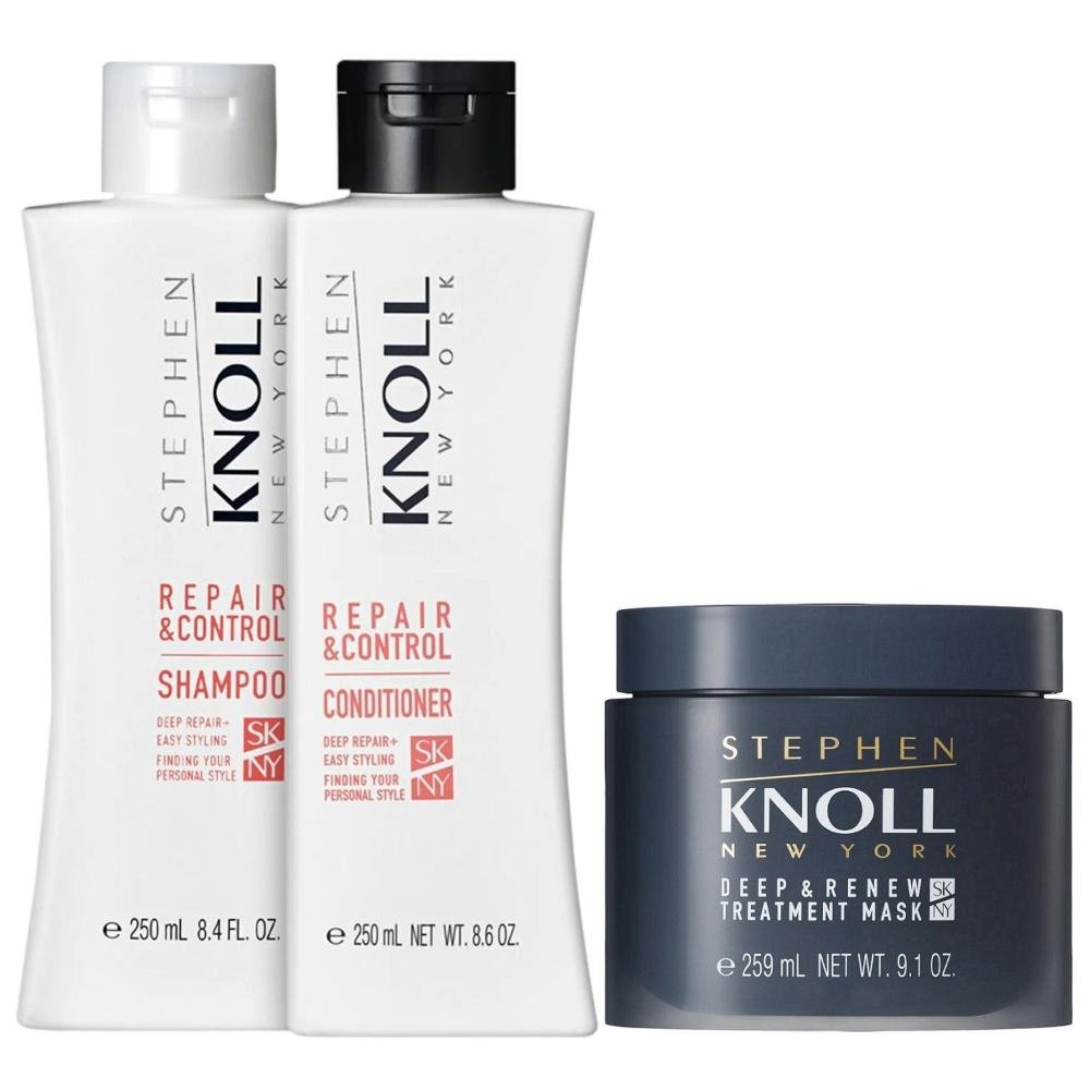 Kit Stephen Knoll Repair & Control - Shampoo 250ml + Condicionador 250ml + Máscara Deep 259ml