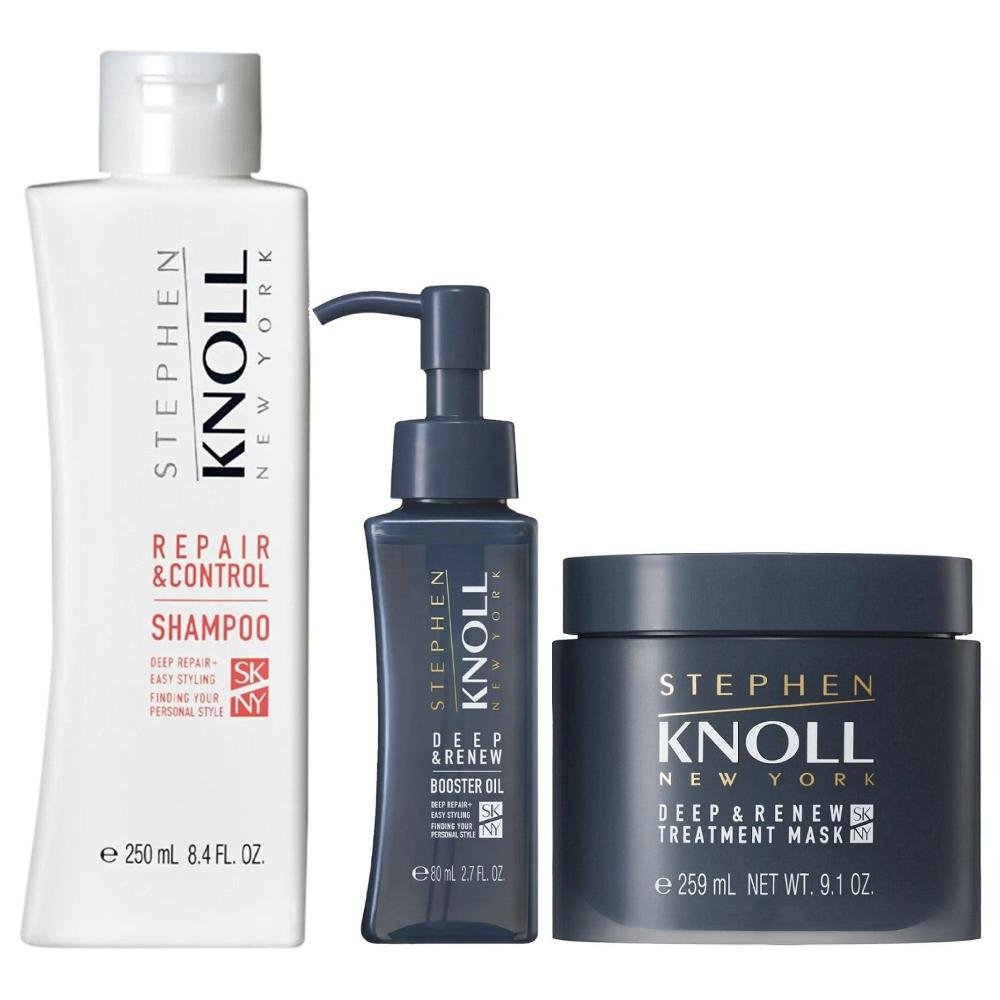 Kit Stephen Knoll Repair & Control - Shampoo 250ml + Máscara Deep 259ml + Óleo Deep 80ml