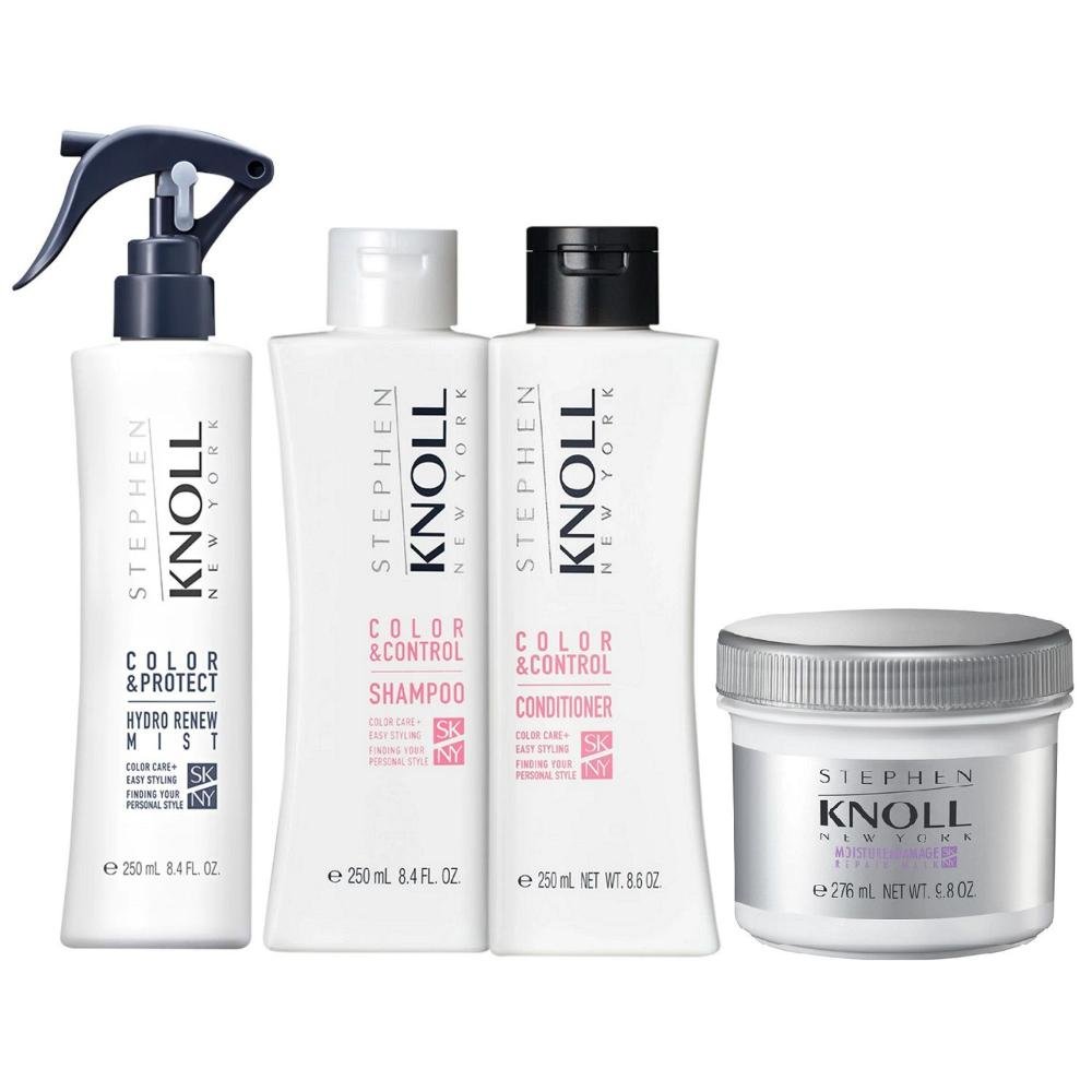 Kit Stephen Knoll Color & Control - Shampoo 250ml + Condicionador 250ml + Máscara Damage 276ml + Leave-in 250ml