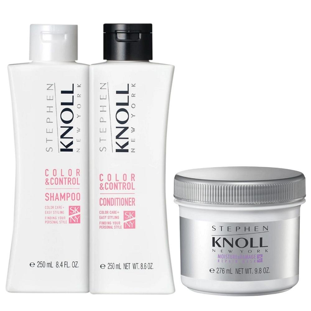 Kit Stephen Knoll Color & Control - Shampoo 250ml + Condicionador 250ml + Máscara Damage 276ml