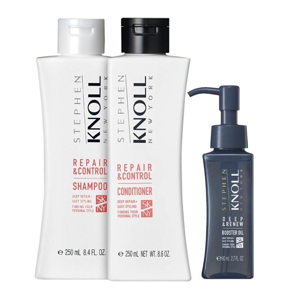 Kit Stephen Knoll Repair & Control - Shampoo 250ml + Condicionador 250ml + Óleo Deep 80ml ÚNICO 1